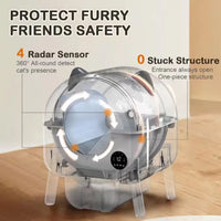 HKM-105299 Extra Large Smart Automatic Cat Litter Box with Eco-friendly Design and Large Capacity for Easy Indoor Cleaning