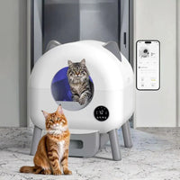 HKM-105299 Extra Large Smart Automatic Cat Litter Box with Eco-friendly Design and Large Capacity for Easy Indoor Cleaning