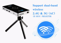HKM-105363 Compact LED Mini Projector C6 with Full HD 4K Support for Home Cinema Experience