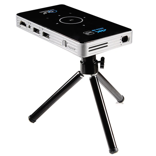 HKM-105363 Compact LED Mini Projector C6 with Full HD 4K Support for Home Cinema Experience