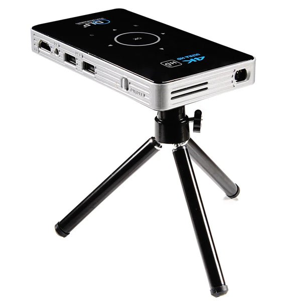HKM-105363 Compact LED Mini Projector C6 with Full HD 4K Support for Home Cinema Experience