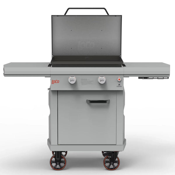 HKM-105363 Smart Temperature Control 2 Burner Gas Grill with Side Serving Table