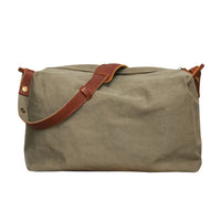 HKM-105427 Canvas Sling Travel Weekender Bag with Leather Handles - 38*23*19cm