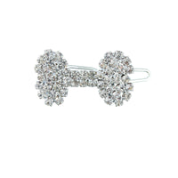 HKM-1055421 Diamond Dog Bone Barrettes for Cats and Dogs in White, Pink, Blue, Red - Stylish Casual Accessory