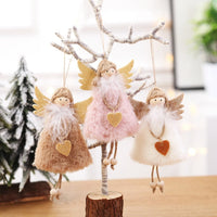 HKM-105619 Christmas Angel Plush Pendant - Festive Home Decor, Tree Ornament & Holiday Gift