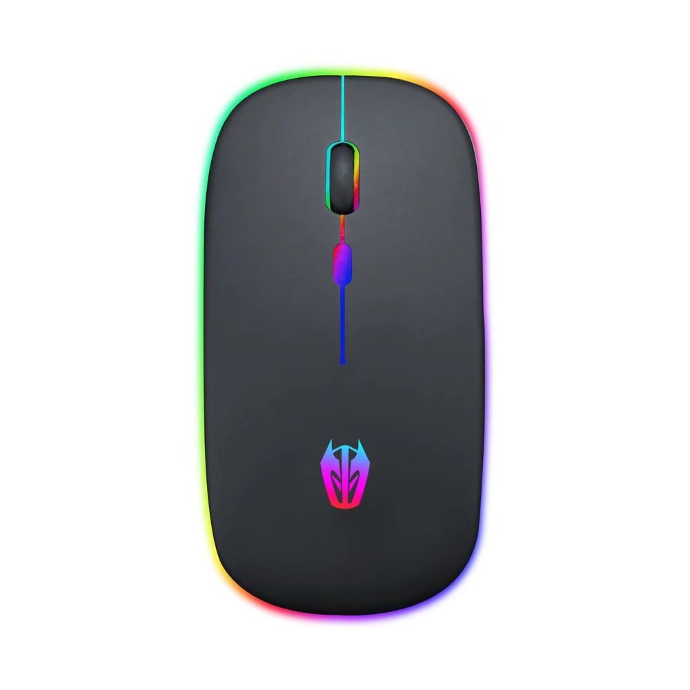 HKM-105683 Ultra-Thin Ergonomic Wireless Mouse with Rechargeable Luminous Features and Adjustable DPI