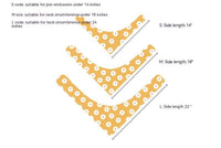 HKM-1056957 Summer Floral Pattern Dog Scarf and Saliva Towel in Various Colors