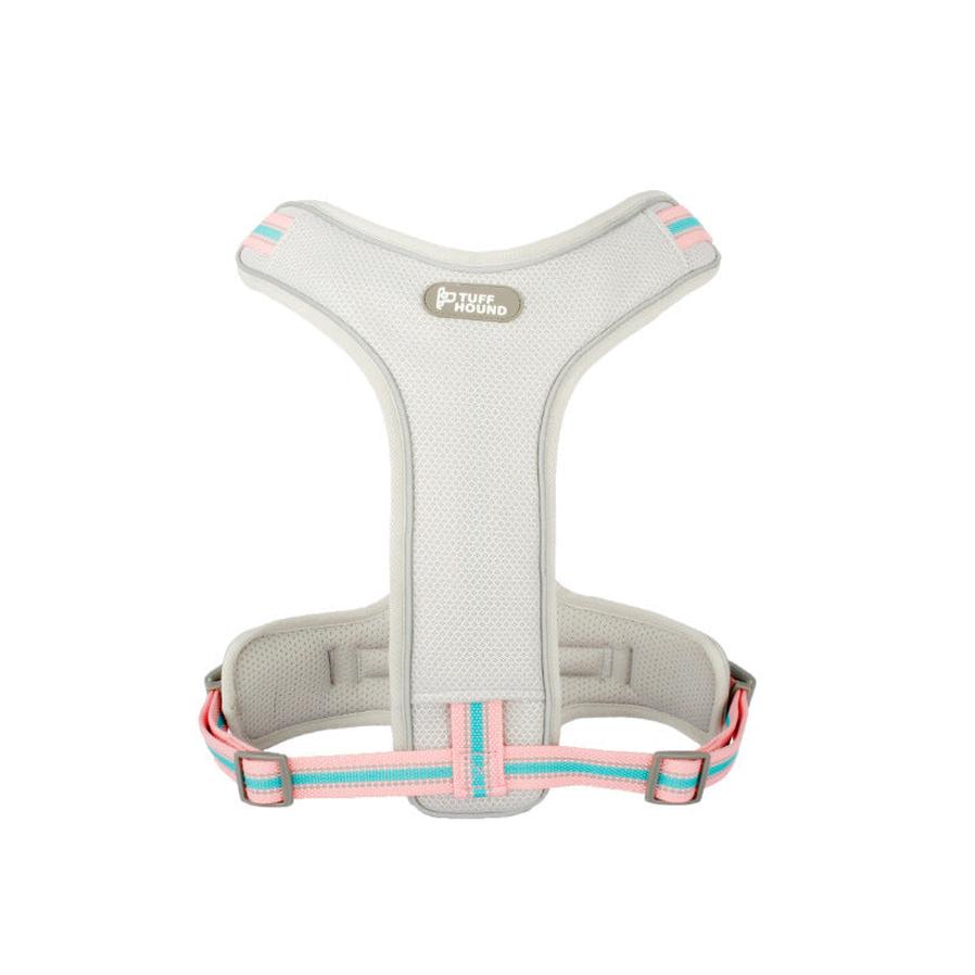 HKM-105875 Adjustable Dog Chest Strap Vest in Pink Marble, Passion Red, Space Adventurer, Black Carbon Molecule, Vitality Powder - Sizes S, M, L, XL