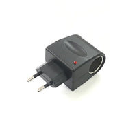 HKM-105875 Universal Car Charger Tester with Round Interface - Input Voltage 90-240V, Output 12V, 500mA, Compact Design