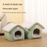 HKM-1059389 Self-Heating Thermal Pet Bed - Cozy Nest for Cats in Various Sizes