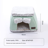 HKM-1059389 Self-Heating Thermal Pet Bed - Cozy Nest for Cats in Various Sizes
