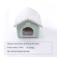 HKM-1059389 Self-Heating Thermal Pet Bed - Cozy Nest for Cats in Various Sizes
