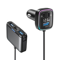 HKM-106067 Fast-Charging Car Charger - 115W Output, Compact Design, Input 12-24V