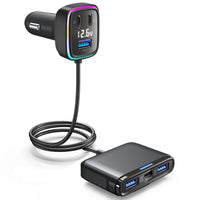 HKM-106067 Fast-Charging Car Charger - 115W Output, Compact Design, Input 12-24V