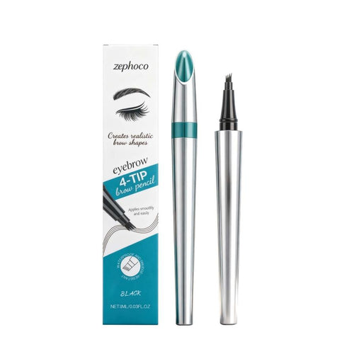 HKM-106067 Four-Pronged Plastic Eyebrow Pencil for Precise Definition and Styling