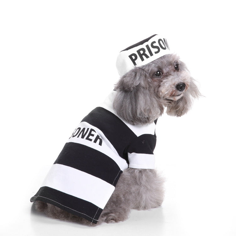 HKM-1063101 Festive Knitted Pet Sweater with Hat - Casual Style for All Sizes