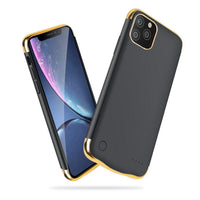 HKM-106387 All-Inclusive Glass Mobile Phone Case with Back Clip Power Bank for iPhone 12 Series