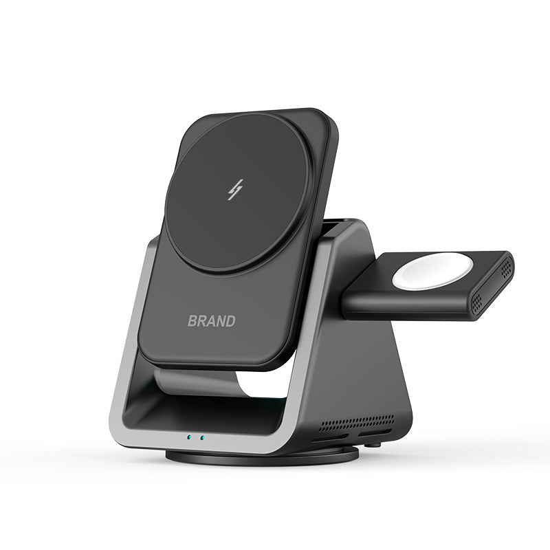 HKM-106387 Three-in-One Magnetic Wireless Fast Charger for Multiple Devices with 20.5W Output