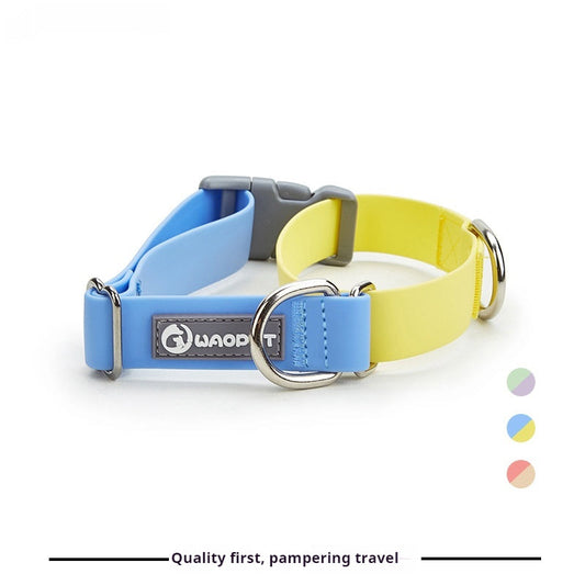HKM-1064893 Waterproof Plastic Traction Collar and Rope Set for Pets - Multiple Color Options Available