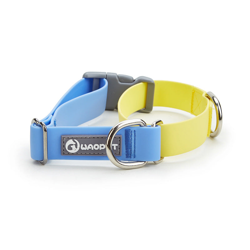 HKM-1064893 Waterproof Plastic Traction Collar and Rope Set for Pets - Multiple Color Options Available