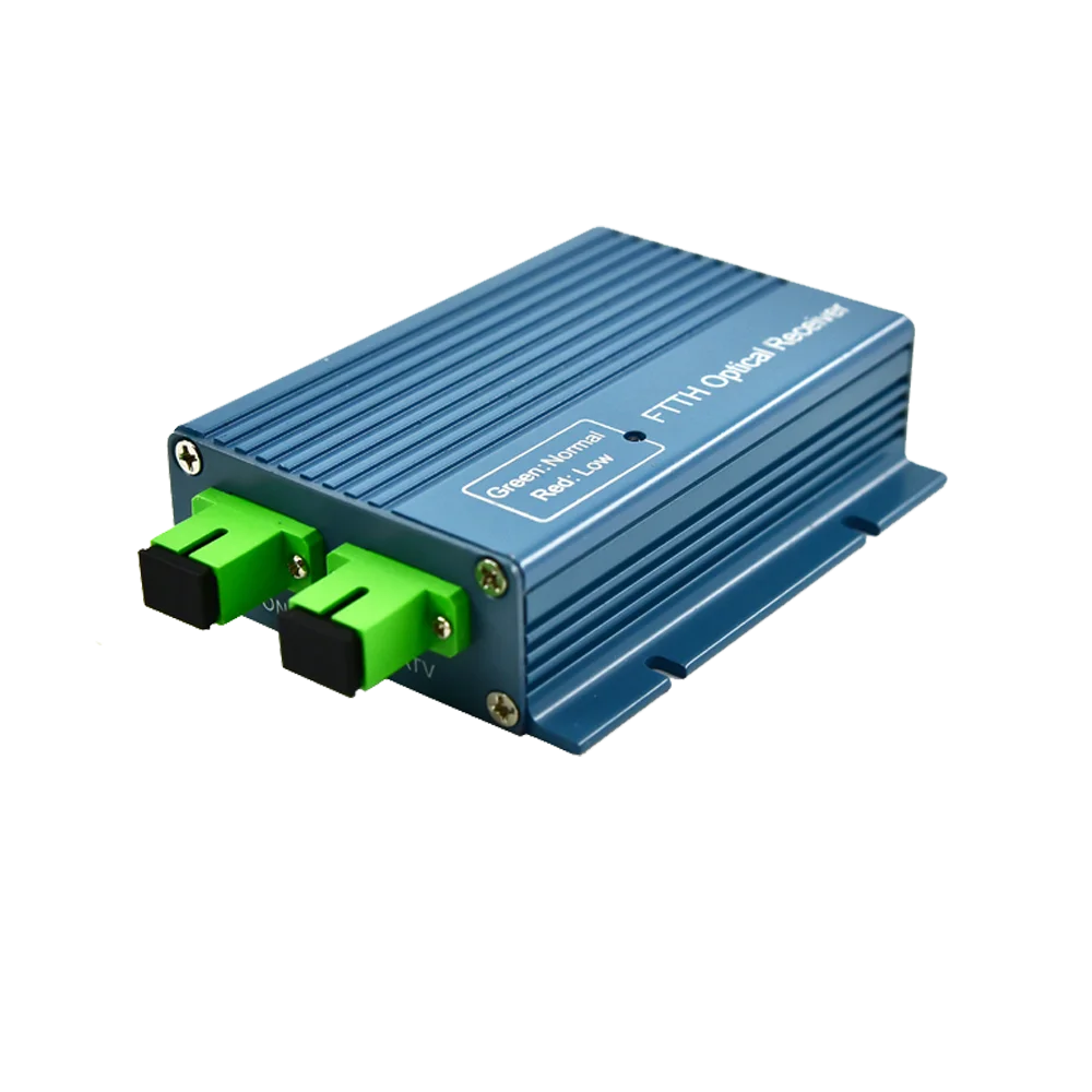 HKM-106515 Mini Optical Receiver HZY-0303AWD with WDM, Active Receiver in Metal Housing