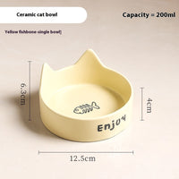 HKM-1065277 2-in-1 Cat Bowl Set with Wooden Frame ¨C Dual Feeding Design for Cats, Various Colors Available