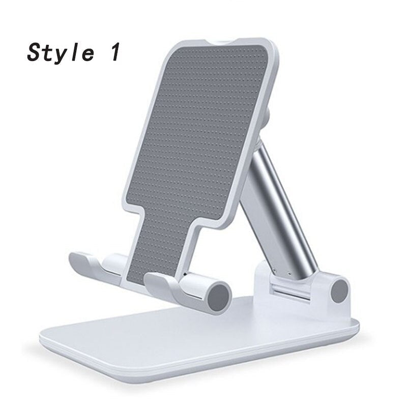 HKM-106707 Adjustable Metal Tablet and Phone Stand Holder for iPhone and iPad - Foldable, Anti-Skid Design