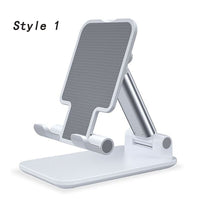 HKM-106707 Adjustable Metal Tablet and Phone Stand Holder for iPhone and iPad - Foldable, Anti-Skid Design