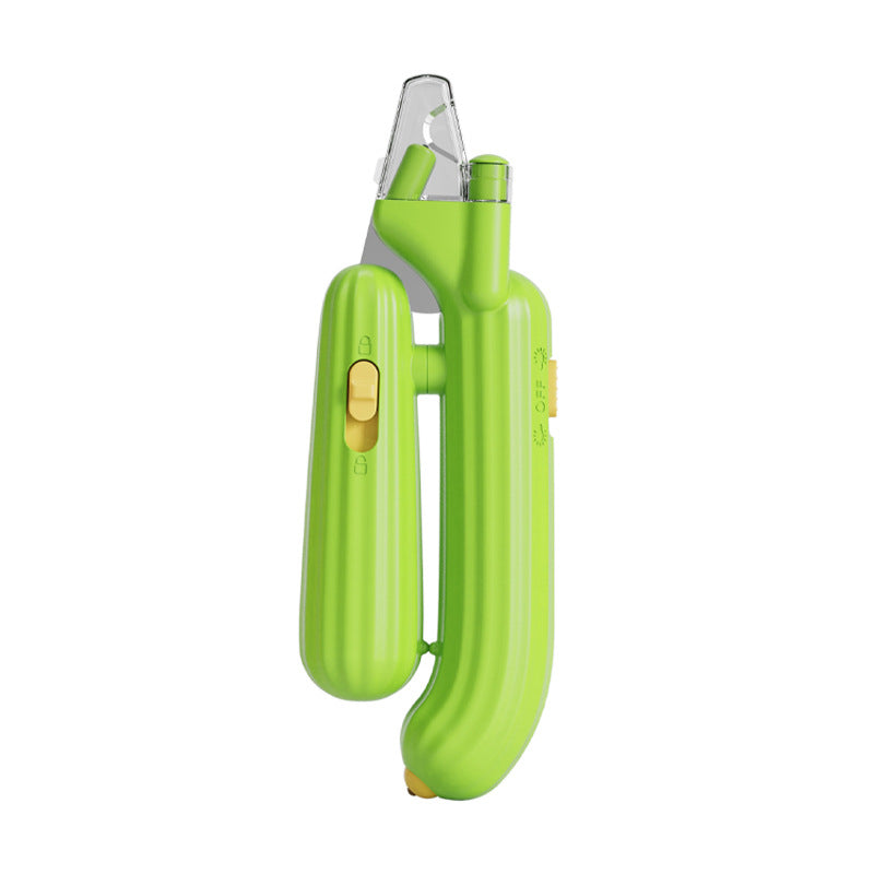 HKM-1068861 LED Multifunctional Pet Nail Clipper with Safety Features for Dogs and Cats