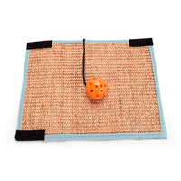 HKM-1071037 Durable Sisal Table Leg Cat Scratch Pad - Wear-Resistant, Available in White and Black Options