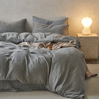 HKM-107155 Japanese-Style Pure Cotton Jacquard Bedding Set - Four Pieces, Various Colors