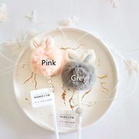 HKM-1071677 Funny Cat Stick Toy with Rabbit Ears, Tassel, Fur Ball and Bell - 40cm