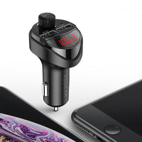 HKM-107219 Bluetooth Car MP3 Player with Dual USB Charger and Hands-free Calling