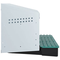 HKM-1072445 Wall-Mounted Chicken Nesting Box with 3 Compartments - Galvanized Steel Construction