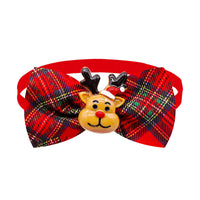 HKM-1073085 Plaid Bow Tie for Dogs and Cats ¨C Adjustable Scarf Accessory for All Seasons