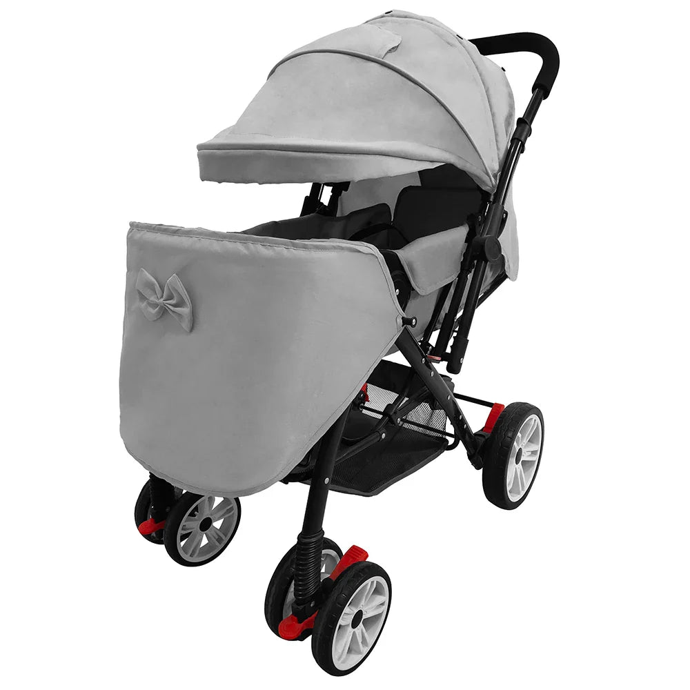 HKM-107347 Reversible Push Umbrella Stroller with Foldable Design and Dinner Plate Attachment