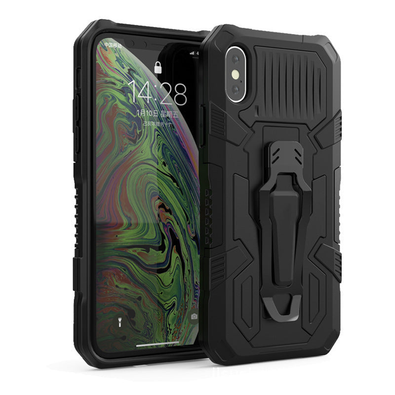 HKM-107411 Two-in-One Mobile Phone Case with Magnetic Back Clip and Kickstand for Samsung, Apple, OPPO, vivo, Huawei, Motorola, and Xiaomi