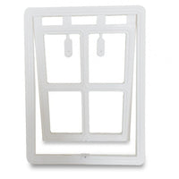 HKM-1074493 Pet Screen Door for Easy Access - Anti-Mosquito Design, Black & White, Sizes S & L