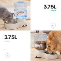 HKM-1074621 Pet Food Dispenser with Food-Grade Plastic, 3.75L Capacity, Easy Assembly and Cleaning