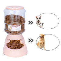 HKM-1074621 Pet Food Dispenser with Food-Grade Plastic, 3.75L Capacity, Easy Assembly and Cleaning