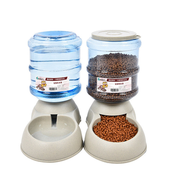 HKM-1074621 Pet Food Dispenser with Food-Grade Plastic, 3.75L Capacity, Easy Assembly and Cleaning