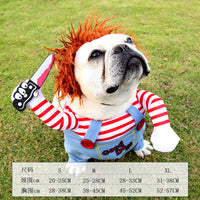 HKM-1075005 Cute Fatal Doll Pet Costume for Dogs and Cats - Autumn and Winter Apparel in S, M, L, XL Sizes