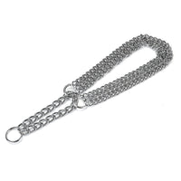 HKM-1078589 Durable Silver Iron Dog Collar Adjustment Chain - Size Options Available