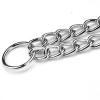 HKM-1078589 Durable Silver Iron Dog Collar Adjustment Chain - Size Options Available