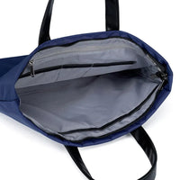 HKM-107859 Men's Waterproof Polyester Laptop Backpack with PU Horizontal Zipper and Business Briefcase Functionality