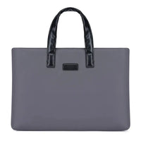 HKM-107859 Men's Waterproof Polyester Laptop Backpack with PU Horizontal Zipper and Business Briefcase Functionality