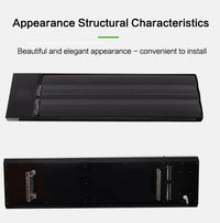 HKM-107923 Electric Infrared Radiant Heater Panel 3000W White Graphene Core 220V, 1333 x 285 x 80 mm