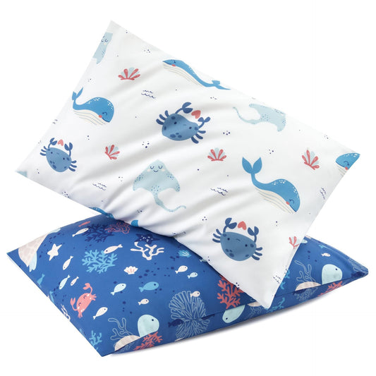 HKM-107987 Soft Breathable Gauze Infant Pillowcase Set - Travel Size 33x45cm, 2-Piece Design