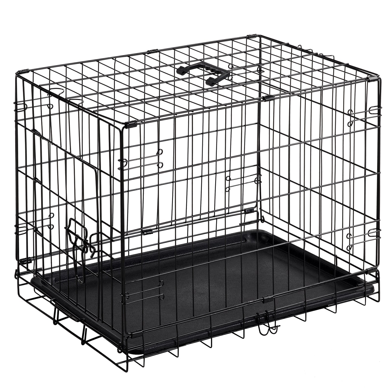 HKM-1080637 Single Door Dog Cage - Available in 24 inch and 30 inch Sizes