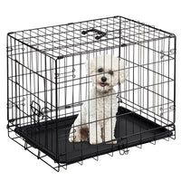 HKM-1080637 Single Door Dog Cage - Available in 24 inch and 30 inch Sizes